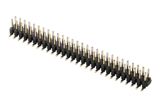 Connettore con intestazione pin Passo 1,27 mm H = 2,0 Doppia fila diritta SMT 2